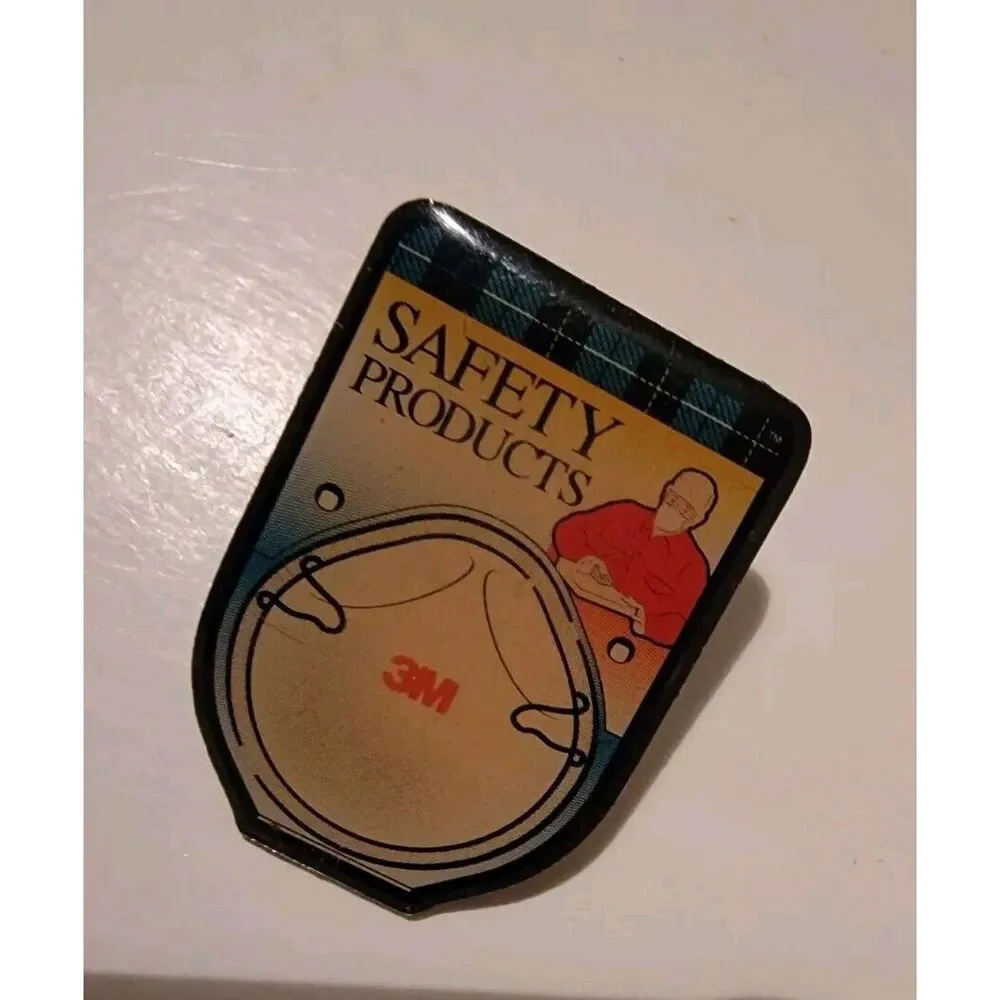 Vintage Enamel Pin Pinback 3M Safety Products‎